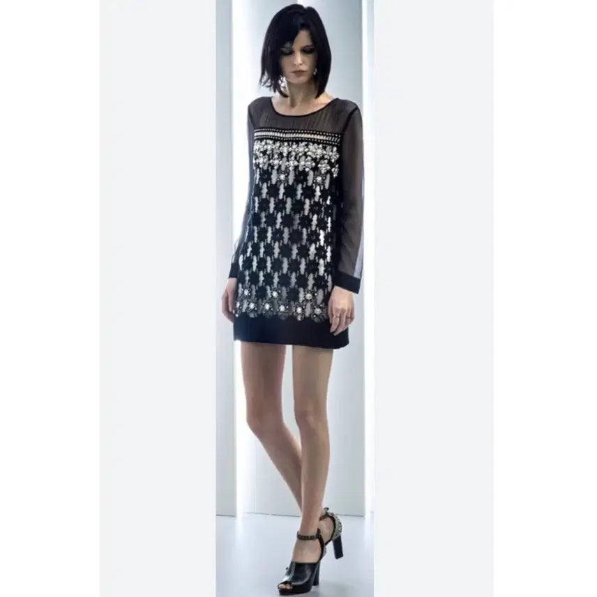 [BUNJANG] Alberta Ferretti Beaded Mini Dress / [정품] Alberta Ferretti 알베르타 페레티 비즈 미니 원피스