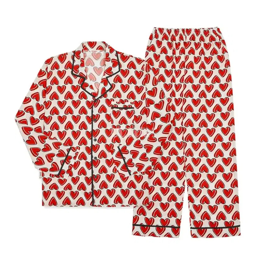 [BUNJANG] Ulala Love Me Heart Pajama Set / 울랄라 러브미 하트 파자마 셋업