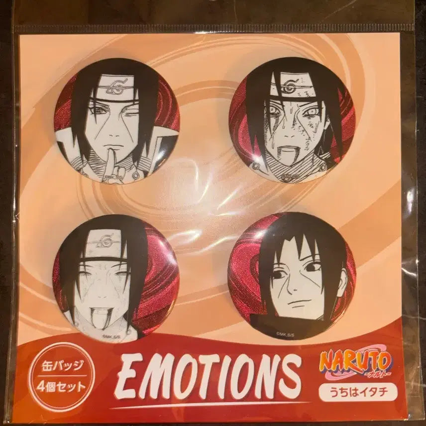 [BUNJANG] Naruto Itachi Emotion Can Badge (Sealed) / 나루토 이타치 이모션 캔뱃지 미개봉