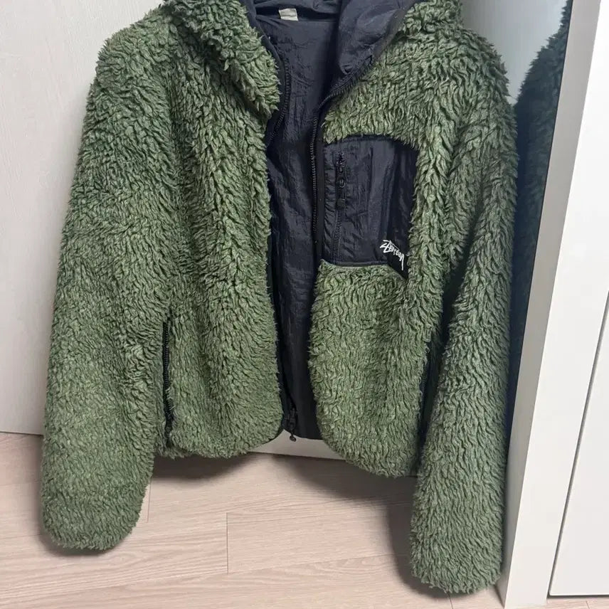 [BUNJANG] Stussy Sherpa Olive L / 스투시 쉐르파 올리브 L
