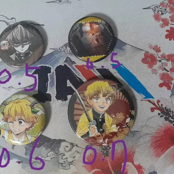 [BUNJANG] Demon Slayer Agatsuma Zenitsu Badge / 귀멸의 칼날 아가츠마 젠이츠 배찌 굿즈
