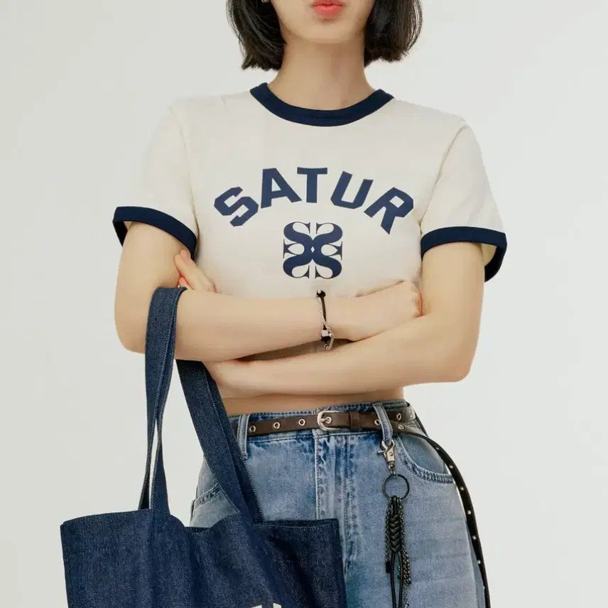 [BUNJANG] Saetter Ringer T-Shirt XS / [미 시착 새 상품] 세터 링거티 xs