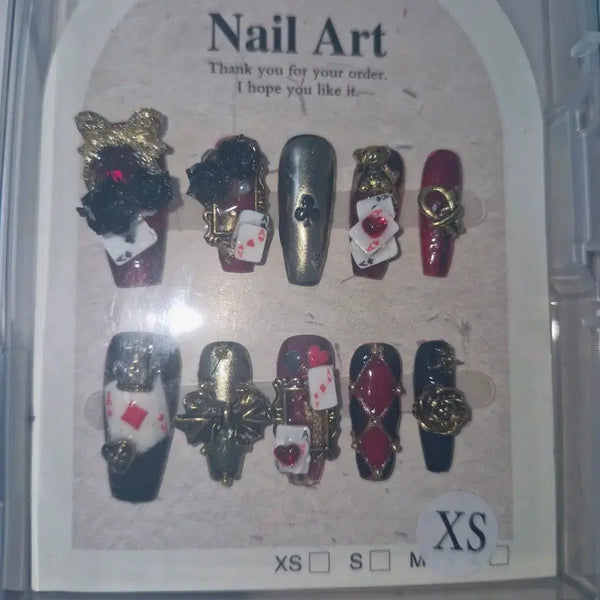 [BUNJANG] Twisted Wonderland Hearts Labule Nail Tips (XS Size) / 트위스테 하츠라뷸 네일팁 양도