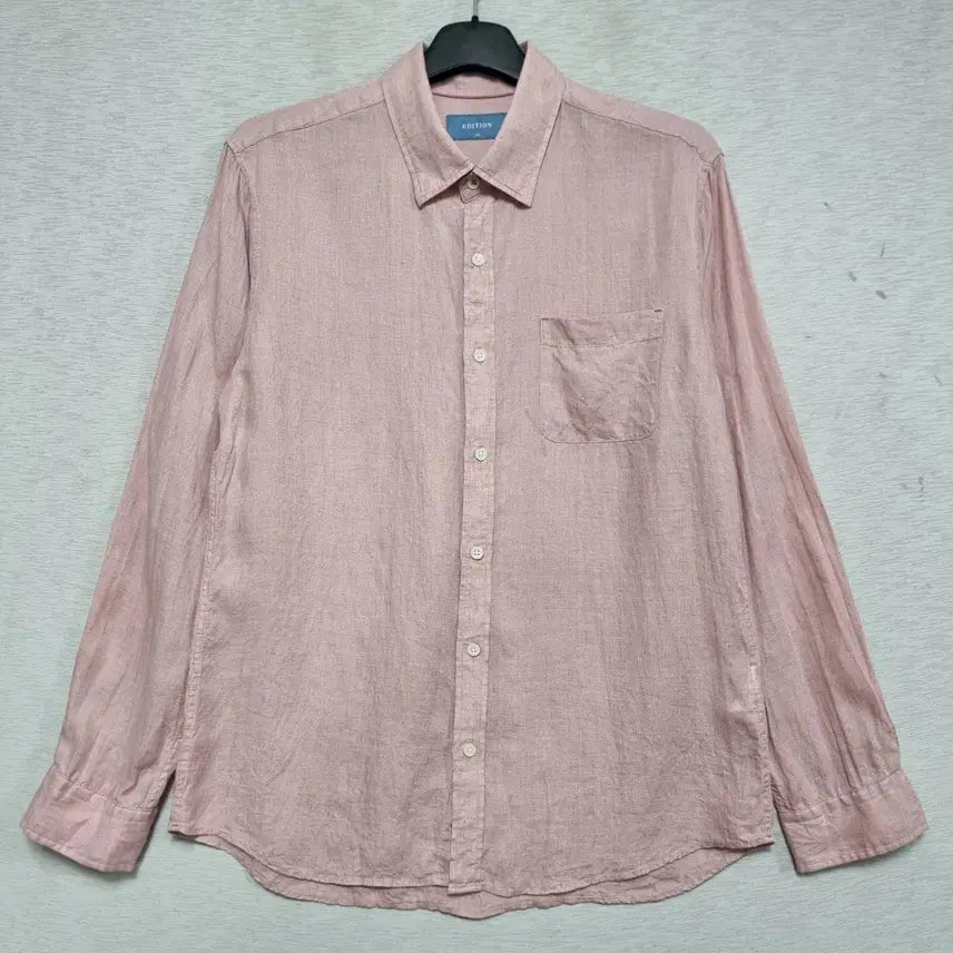 [BUNJANG] EDITION Linen Pink Shirt Mens Size 100 / EDITION 여름 린넨 핑크 남자100사이즈ㅡ0429