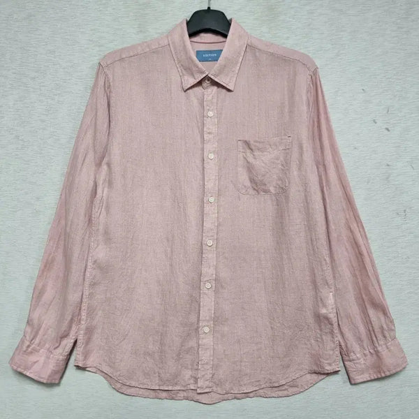 [BUNJANG] EDITION Linen Pink Shirt Mens Size 100 / EDITION 여름 린넨 핑크 남자100사이즈ㅡ0429
