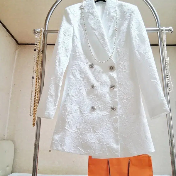 [BUNJANG] Luxury Double-Button Silk Jacket / 실크 인견 고급 럭셔리 더블버튼 쟈켓