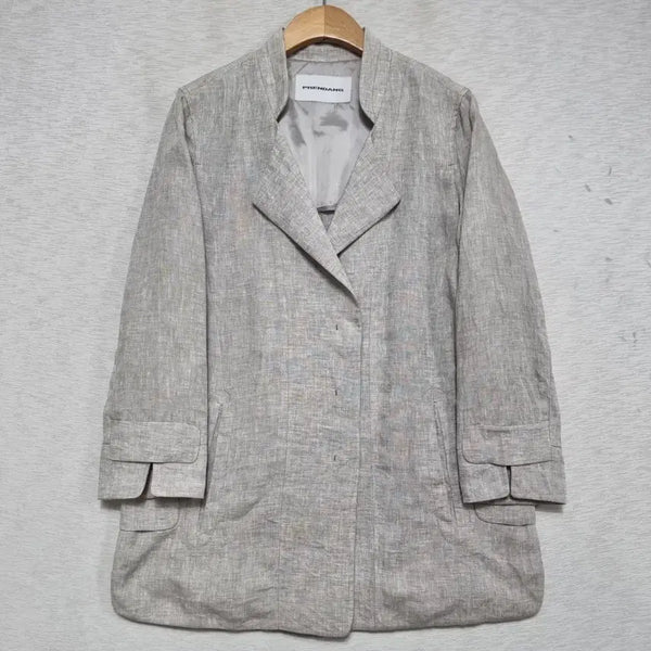 [BUNJANG] Plaetemps Summer Linen Jacket Women's Size 55 / 쁘렝땅 여름 린넨 자켓 여자55사이즈ㅡ0429ㅁㅁ