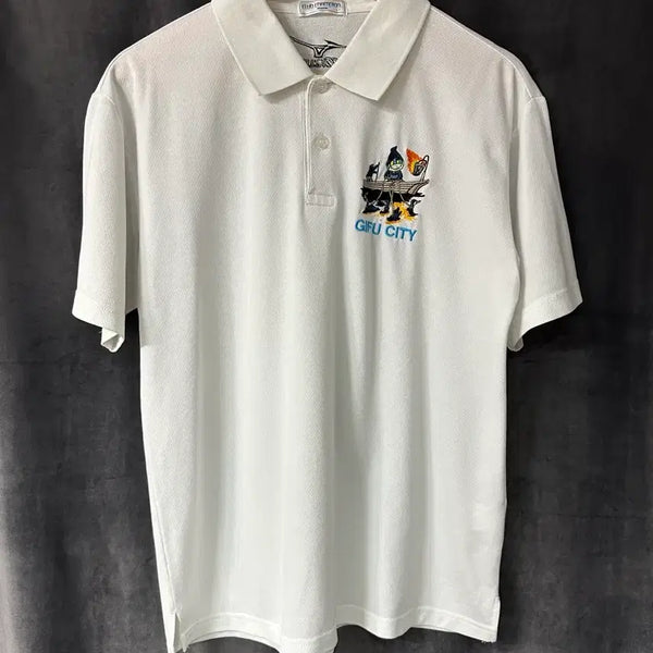 [BUNJANG] Mizuno Club Champion Gifu City Functional Short Sleeve Polo Shirt L / 미즈노 Club Champion Gifu City 기능성 반팔 폴로셔츠L