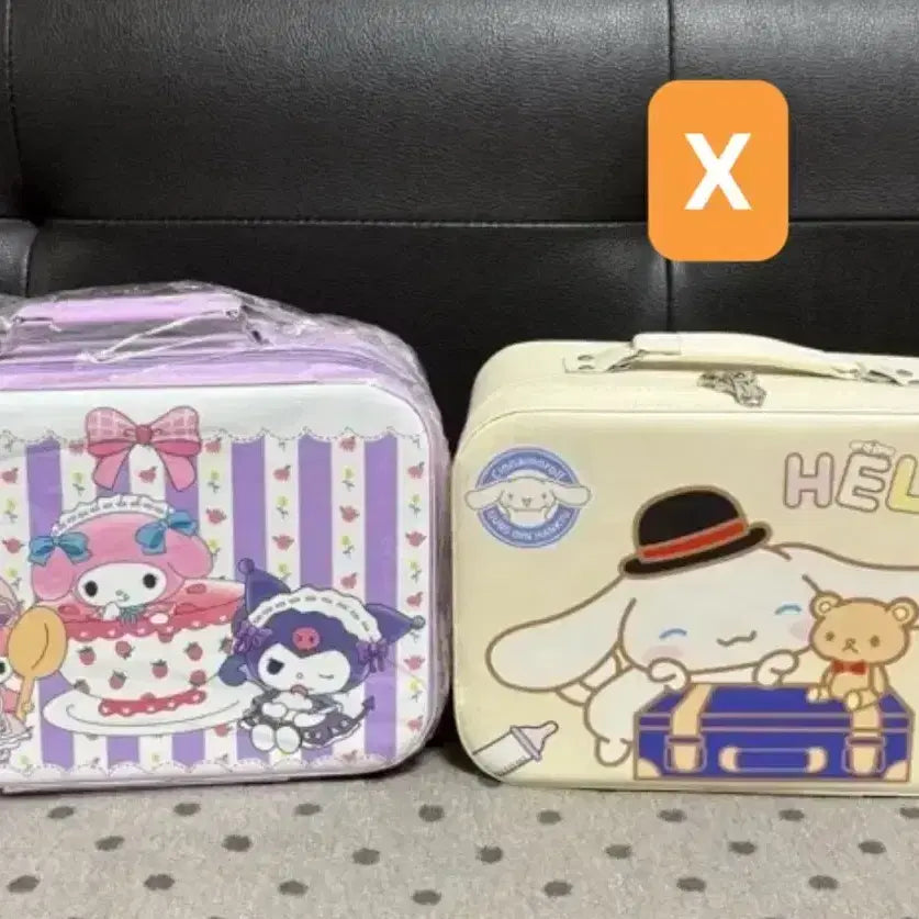 [BUNJANG] Sanrio Pompompurin, My Melody, Kuromi Mirror Pouch Bag Set / *새상품)산리오 폼폼푸린 마이멜로디 쿠로미 거울파우치가방3종