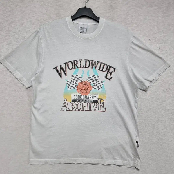 [BUNJANG] Codegraphy Men's Short Sleeve T-Shirt Size 100 / 코드그라피 반팔 티셔츠 남자100사이즈ㅡ0429