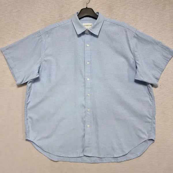 [BUNJANG] La Fête Store Oversized Shirt Blue Cotton Size M / 라퍼지 스토어 오버핏 남방 남자110사이즈 큰옷ㅡ0429