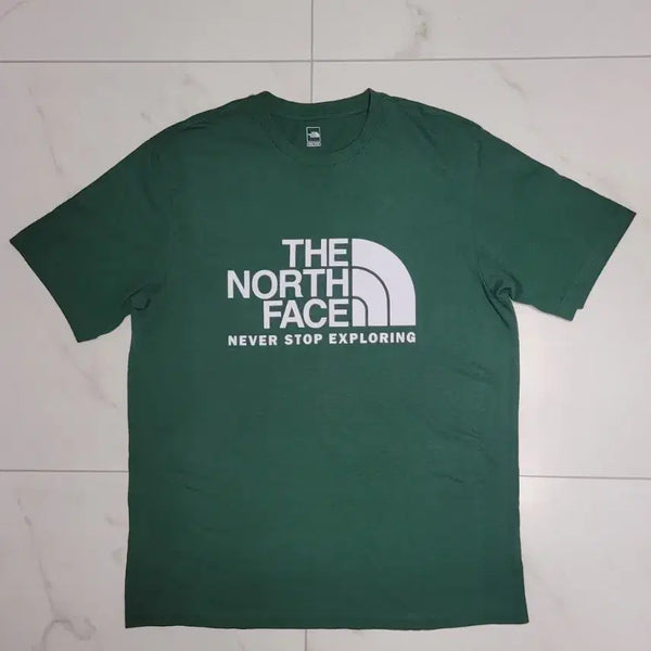 [BUNJANG] The North Face Short Sleeve T-Shirt Green 2XL (110) / 노스페이스 반팔티 그린 2XL(110)