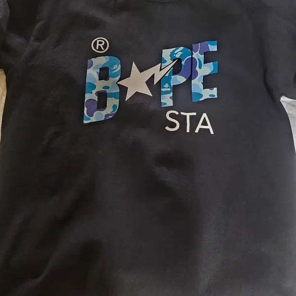 [BUNJANG] BAPE BAPE STA Camo T-Shirt Black L / 베이프 반팔 베이프스타 카모 티셔츠 블랙 L