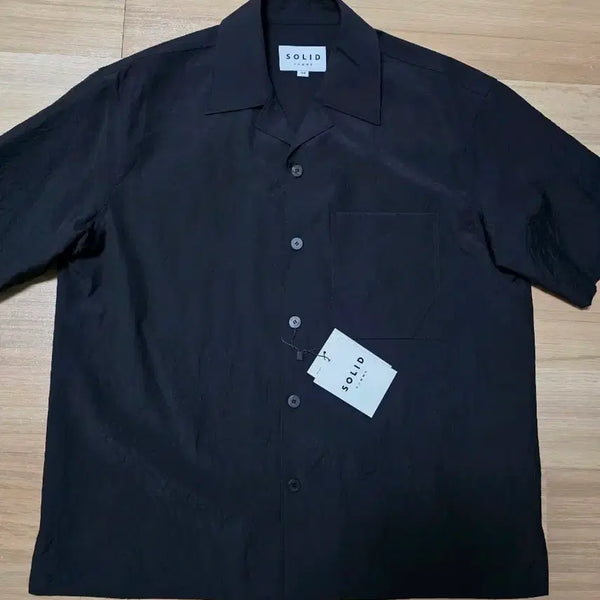 [BUNJANG] Solid Homme 24SS Crease Wool Open Collar Shirt / 24ss 솔리드옴므 크리즈 울 오픈카라 셔츠