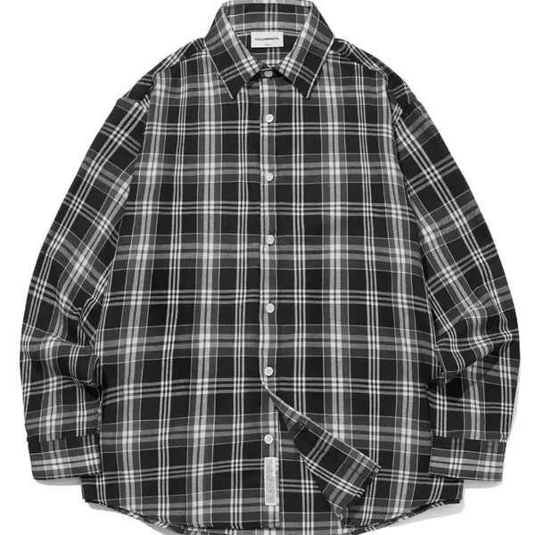 [BUNJANG] Filuminate Checkered Oversized Shirt / 필루미네이트 체크 셔츠
