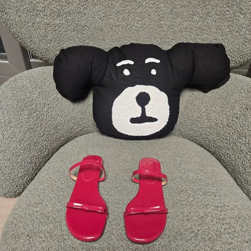 [BUNJANG] Juwede Handmade Ribbon Slide Sandals (235) / 수제화 (235)