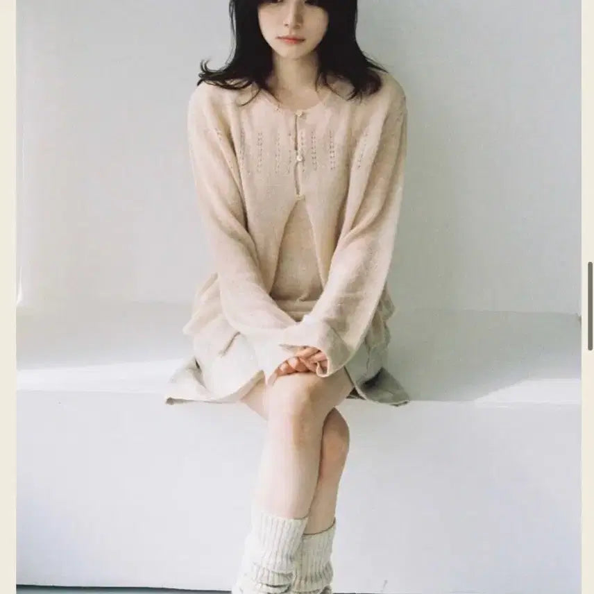 [BUNJANG] Snug Nook Mellow Cardigan Beige / 스너그눅 mellow cardigan 가디건 베이지