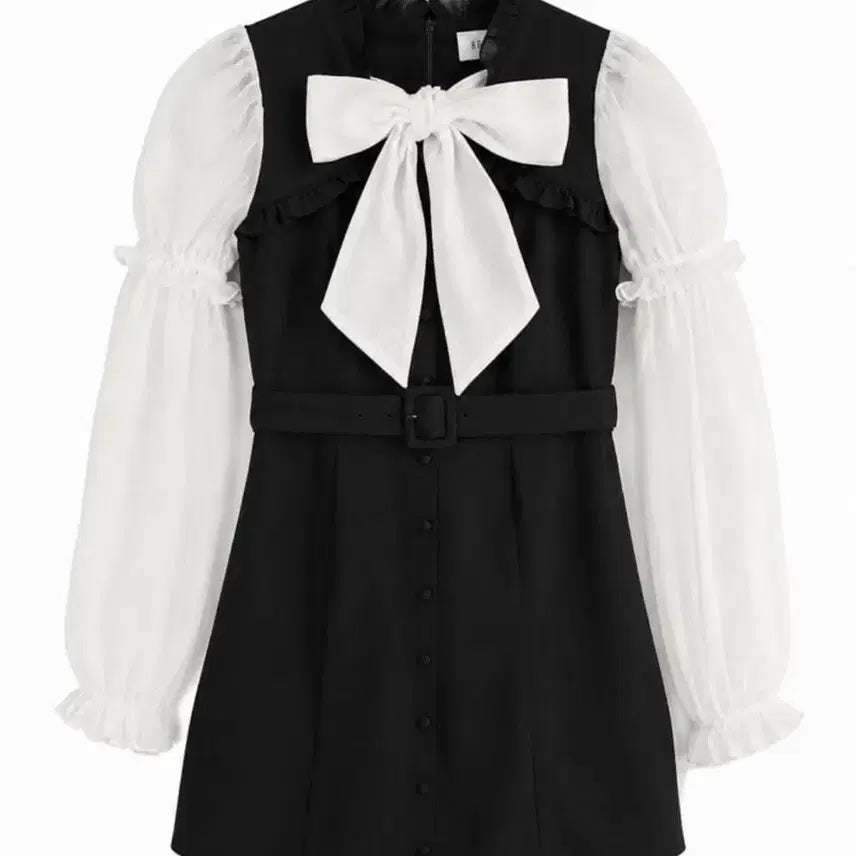 [BUNJANG] Bubbles Yaji Rayes Gye French One-Piece Dress / bubbles 버블즈 양지뢰스나계 일브 원피스