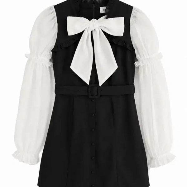 [BUNJANG] Bubbles Yaji Rayes Gye French One-Piece Dress / bubbles 버블즈 양지뢰스나계 일브 원피스