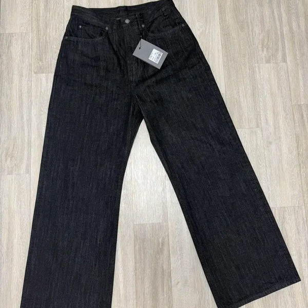 [BUNJANG] Belier True Wide Denim Pants - One Washed Black / 벨리에 트루 와이드 데님 팬츠 - 원 워시드 블랙