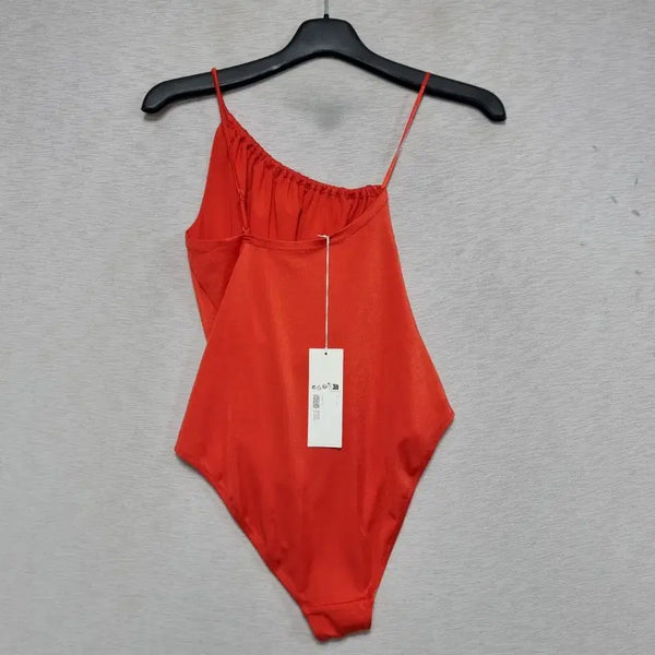 [BUNJANG] ARKET One-Shoulder Swimsuit Women's Size 66 (EUR 40) Red / 새제품 아르켓 원숄더 스윔슈트 여자66사이즈ㅡ0429ㅁㅁ