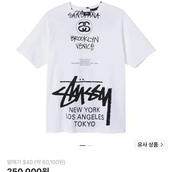 [BUNJANG] Stüssy x TAKAHIROMIYASHITA The Soloist. 40th Anniversary T-Shirt / [M] 스투시 x 솔로이스트 40주년 기념 반팔 티셔츠