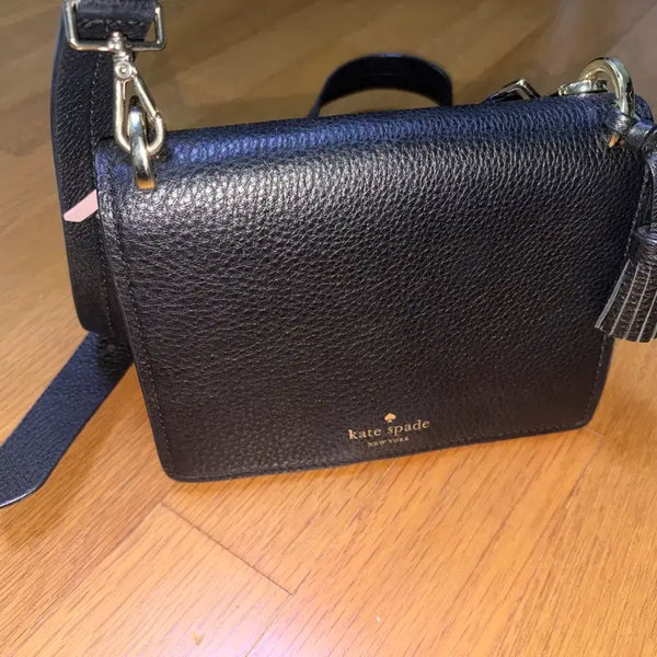 [BUNJANG] Kate Spade Black Leather Shoulder Bag / 케이트 스페이드 숄더백 블랙