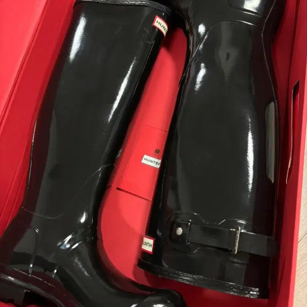 [BUNJANG] Hunter Original Tall Rain Boots Black Glossy 250 / 헌터 오리지널 톨 레인부츠 블랙 유광 250 새제품