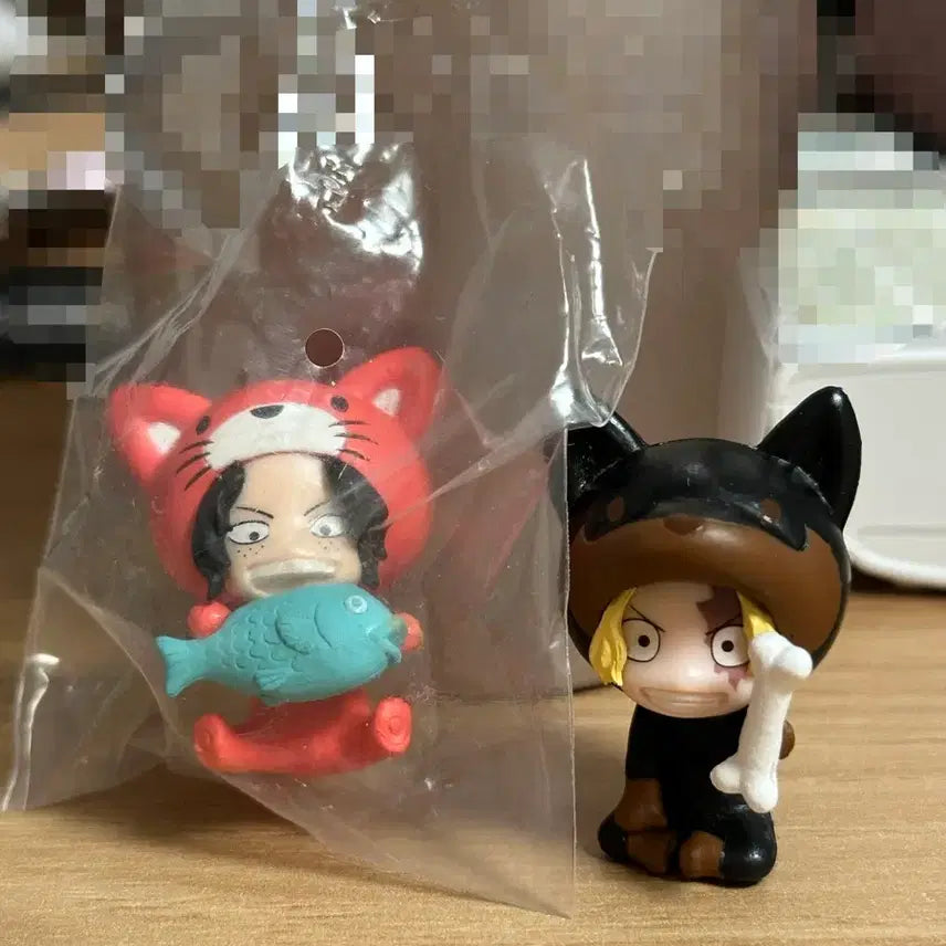 [BUNJANG] One Piece Sabo Ace "Mungpiece" "Nyangpiece" Gacha Figures / 원피스 사보 에이스 멍피스 냥피스 굿즈 가챠