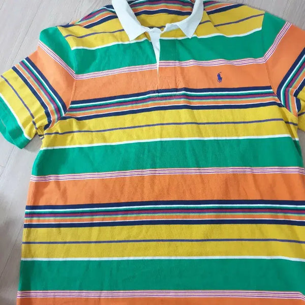 [BUNJANG] Kanye Style Polo PK Old Stripe Tee / 칸예스타일 폴로 pk 올드 스프라이트 티