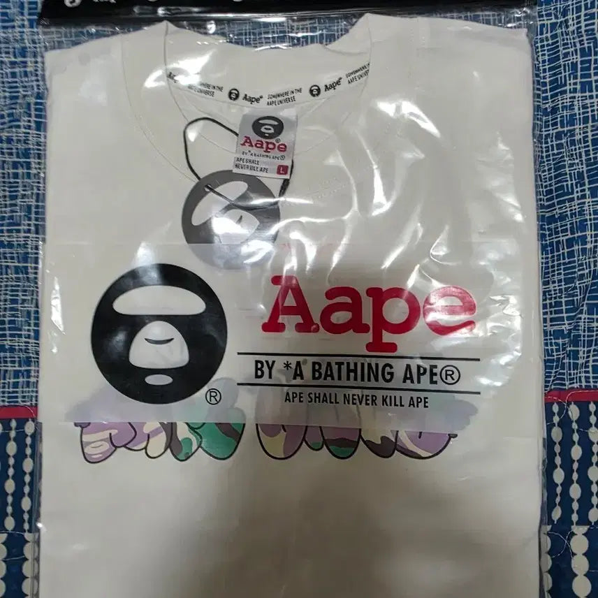 [BUNJANG] Aape Bape Short Sleeve T-Shirt White L / Aape 베이프 반팔티 화이트 L
