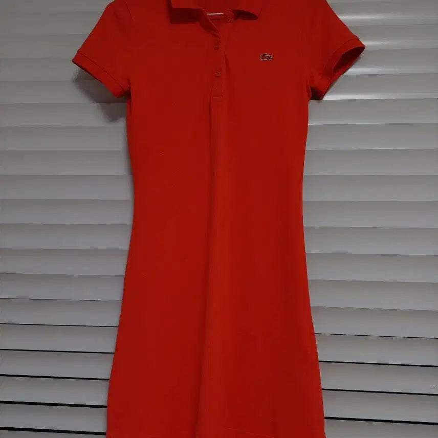 [BUNJANG] Lacoste Short Sleeve Mini Dress / 라코스테 원피스 여분단추 상태좋음 미니원피스 반팔원피스 pk원피스
