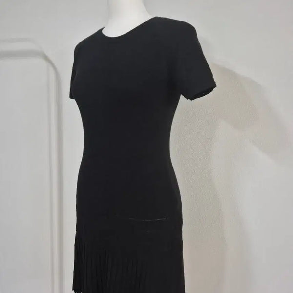 [BUNJANG] DEWL Black Summer Knit Mini Dress / DEWL듀엘 블랙 여름원피스