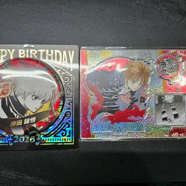 [BUNJANG] Gintama Okita Sougo 2026 Birthday Diorama Acrylic Stand & Can Badge Set / 은혼 오키타 소고 2026생일 디오라마 아크릴스탠드 캔뱃지 세트 현물