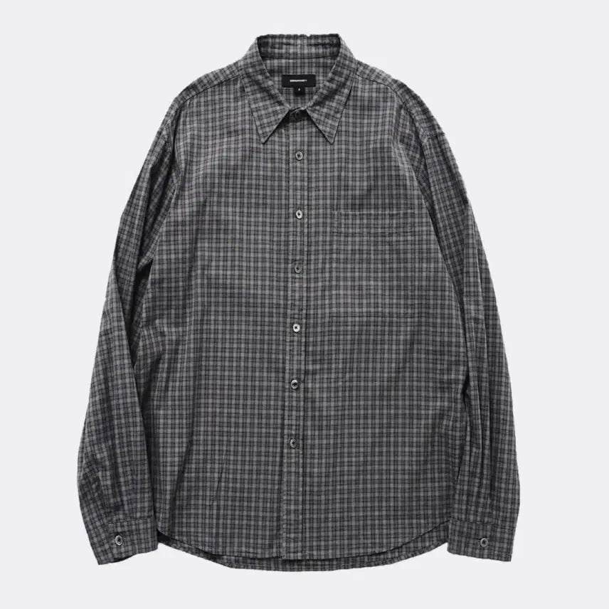 [BUNJANG] Humanity Easy Check Shirt V18 Charcoal / [1]999휴머니티 이지 체크 셔츠 V18 차콜