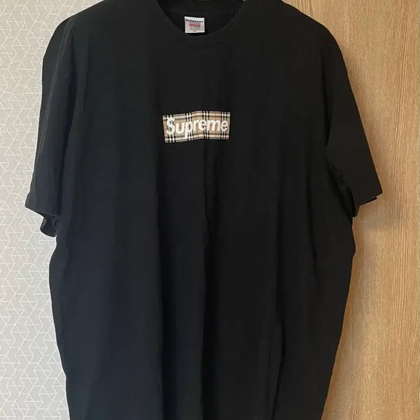 [BUNJANG] Supreme Burberry Box Logo T-Shirt XL / 정품 슈프림 버버리 박스로고 티셔츠 XL