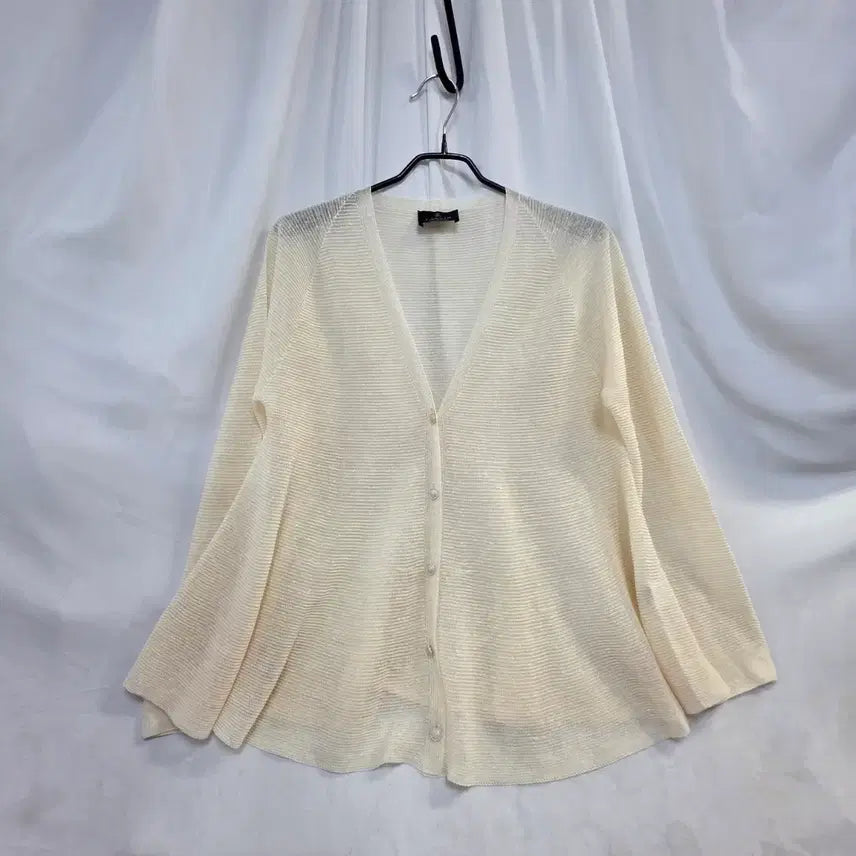 [BUNJANG] Lanvin Women's Lambswool Cardigan Cream / LANVIN여성마인견 크림색 가디건90