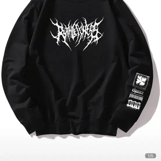 [BUNJANG] Subculture "Ji-Rei-Kei" Style Oversized Sweatshirt / 쉬인 지뢰계st 맨투맨 볼칸깔 레플렘깔 양지뢰 서브컬쳐