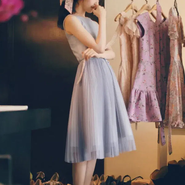 [BUNJANG] Milkcocoa Ballerina Dress Sky Blue / (새상품) 밀크코코아 발레리나 원피스