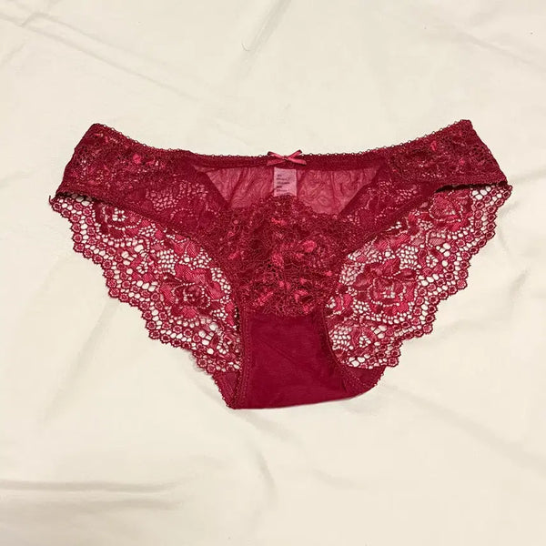 [BUNJANG] Women's Lace Panty Red / 중고 여성 속옷 레이스 팬티