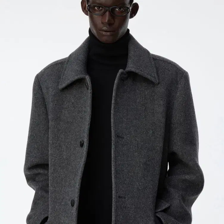 [BUNJANG] Ader Error BK Tag Coat Charcoal / (M) 아더에러 BK TAG 코트