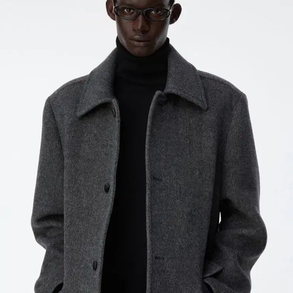 [BUNJANG] Ader Error BK Tag Coat Charcoal / (M) 아더에러 BK TAG 코트
