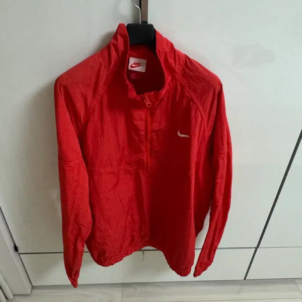 [BUNJANG] Nike x Stussy Collaboration Anorak Jacket Red M (100-105) / 나투시 아노락 래드 m 100~105