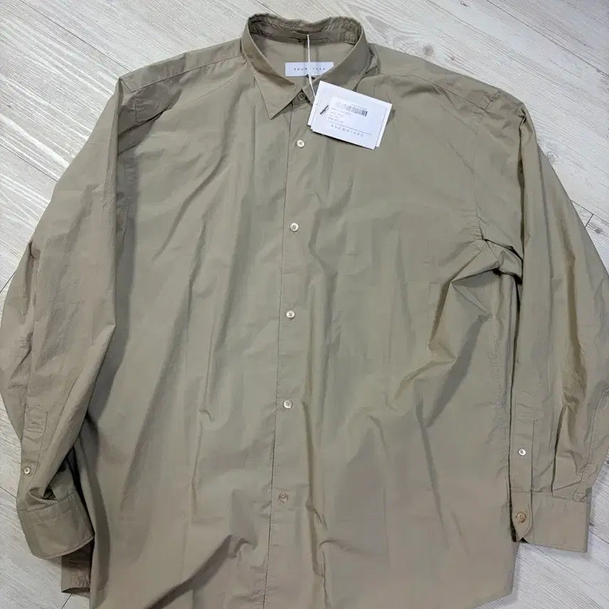 [BUNJANG] Brown Yd Hidden Pocket Shirt Beige Size 5 / (새상품)브라운야드 히든포켓 셔츠 베이지 5사이즈
