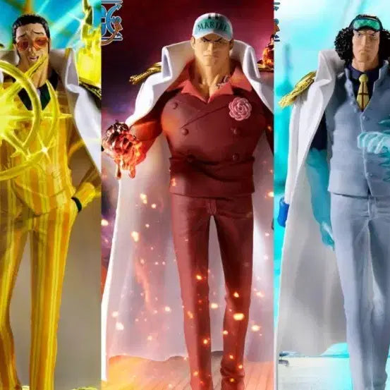 [BUNJANG] Banpresto One Piece Figures THE Voyage Admiral Set (3 Types, Bundle Set, Sealed) / 3종 일괄세트.미개봉)반프레스토 원피스 피규어 THE 출항 삼대장