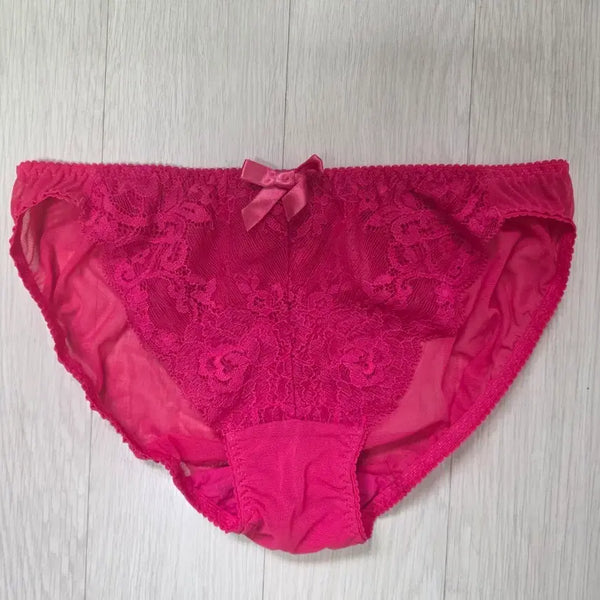 [BUNJANG] Women's Hot Pink Lace Panties / 레이스 팬티 핫핑크