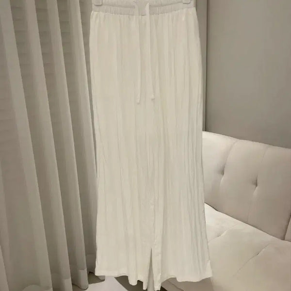 [BUNJANG] Wrinkle Banding Pants (Ivory) / 링클 밴딩 팬츠(아이보리)