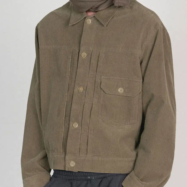 [BUNJANG] Brown Yak Corduroy Jacket Mocha / 브라운야드 워시드 코듀로이 자켓 모카 (4)