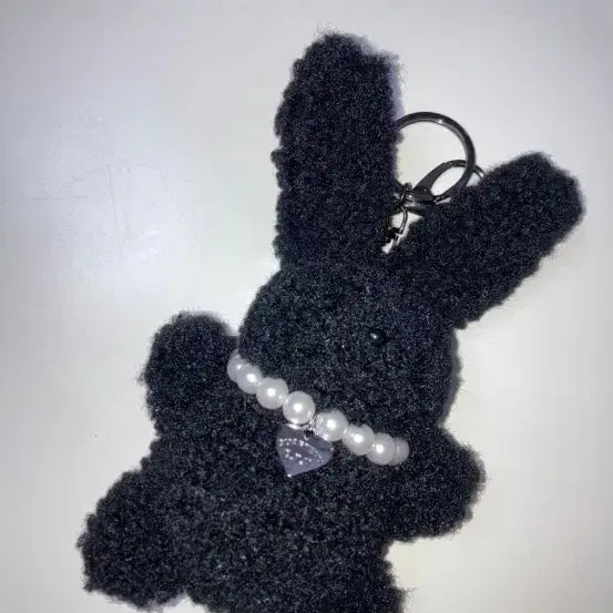 [BUNJANG] QuarterB Black Rabbit Keychain New / [쿼터브] 블랙 토끼 키링 새상품