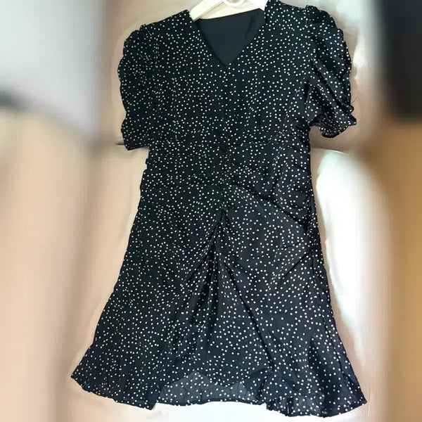 [BUNJANG] Sheer V-Neck Dress / [새상품] 쉬폰 V넥 원피스